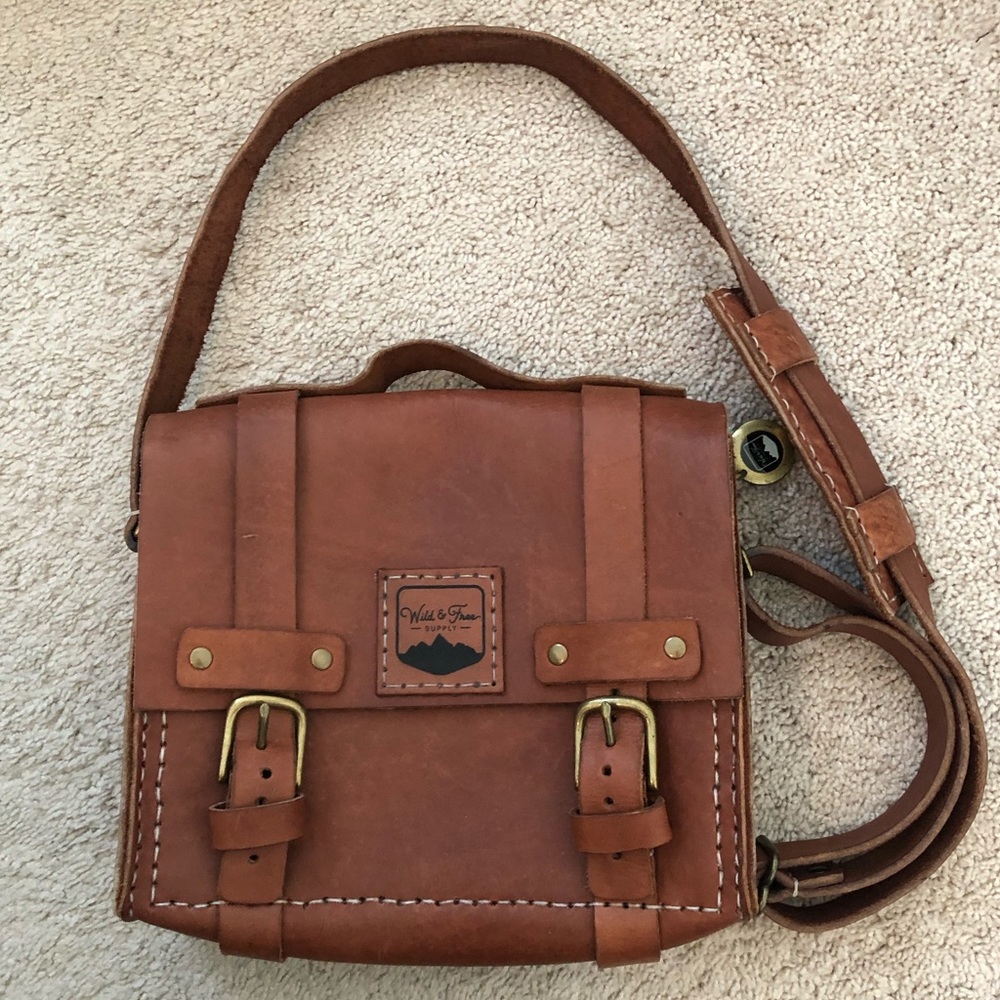 Wild and Free Leather Purse
